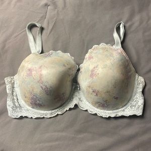 Victoria’s Secret cloud print dream Angels lined Demi bra 38DD